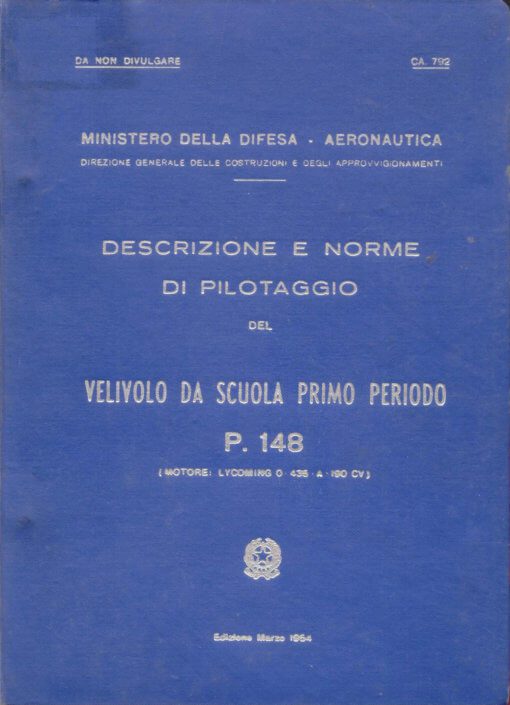 Flight Manual for the Piaggio P148