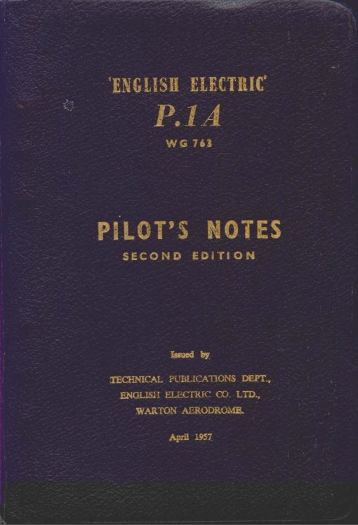 Flight Manual for the English Electric Lightning