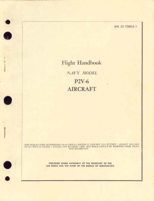 Flight Manual for the Lockheed P-2 Neptune