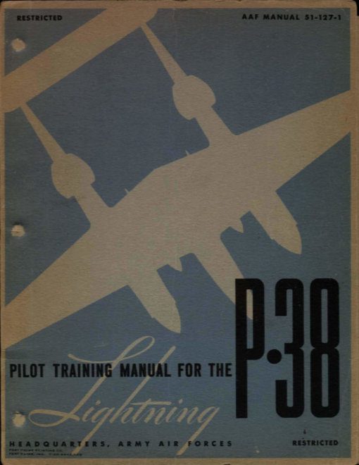 Flight Manual for the Lockheed P-38 Lightning