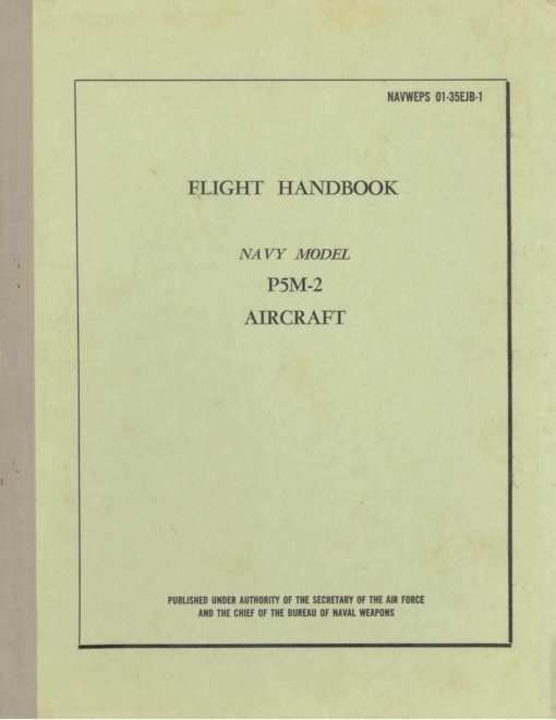Flight Manual for the Martin P5M Marlin