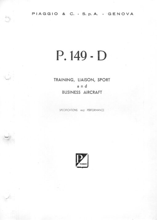 Flight Manual for the Piaggio P149