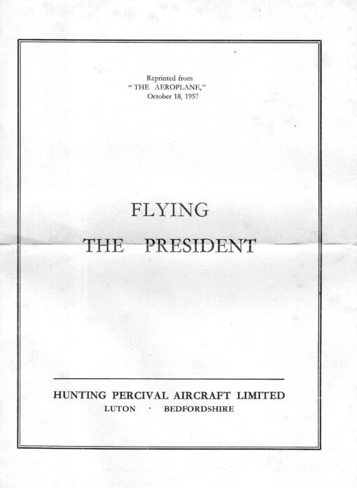 Flight manual for the Percival Prince , Pembroke and Sea Prince