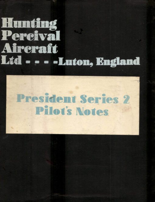 Flight Manual for the Percival President