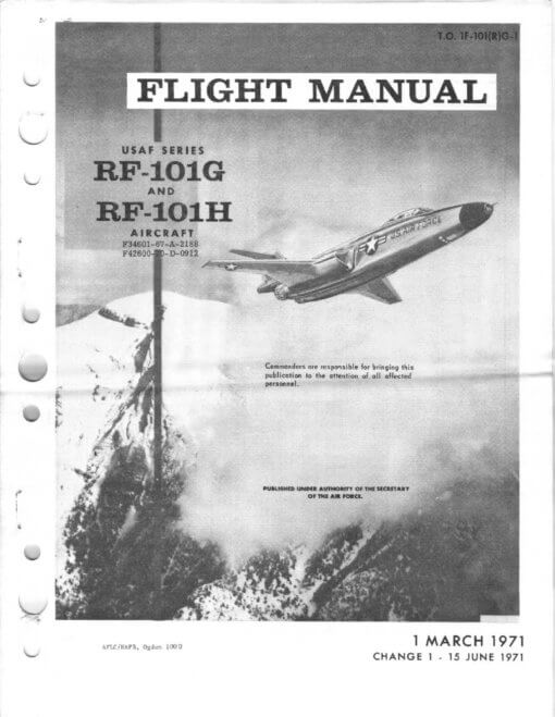 Flight Manual for the McDonnell F-101 Voodoo