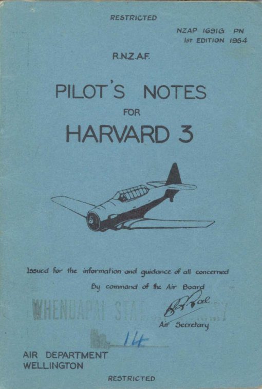 Flight Manual for the North American AT-6 SNJ Texan Harvard