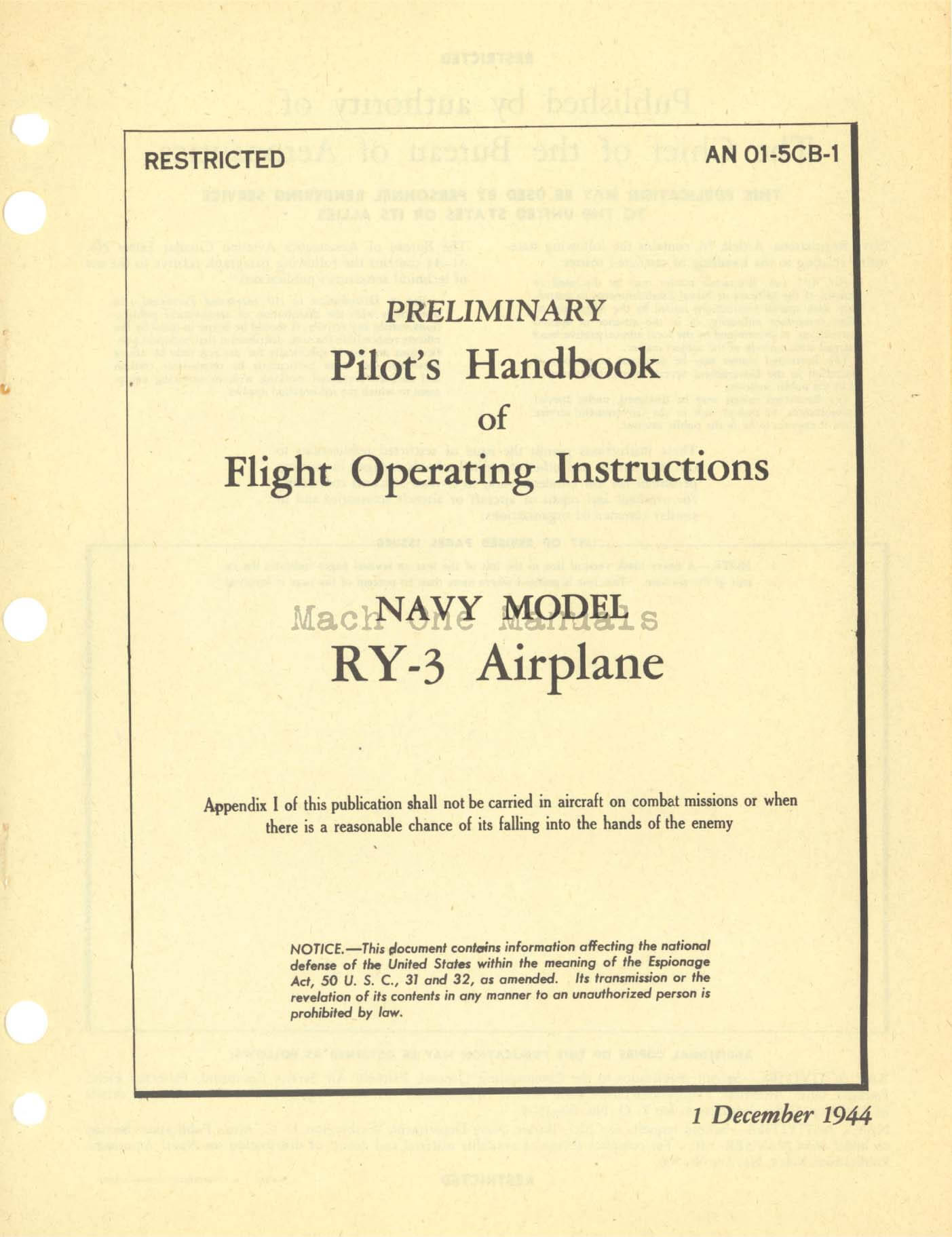 Consolidated B 24 Liberator Flight Manuals