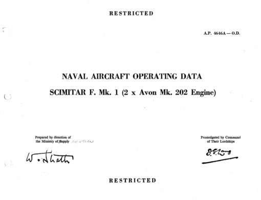 Flight Manual for the Supermarine Scimitar