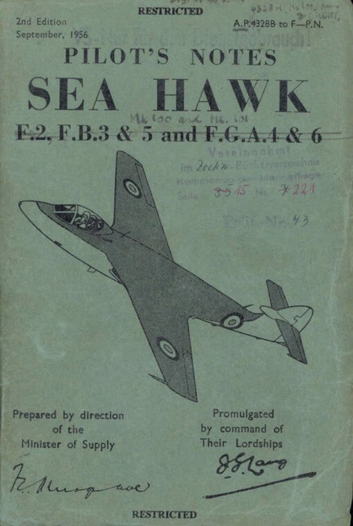 Flight Manual for the Hawker SeaHawk