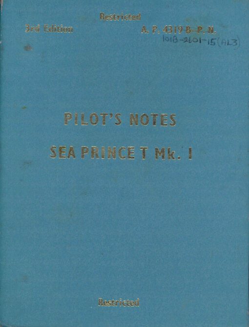 Flight Manual for the Percival P50 Prince and P66 Pembroke