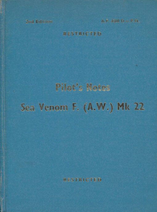 Flight Manual doe the De Havilland DH112 Venom and Sea Venom