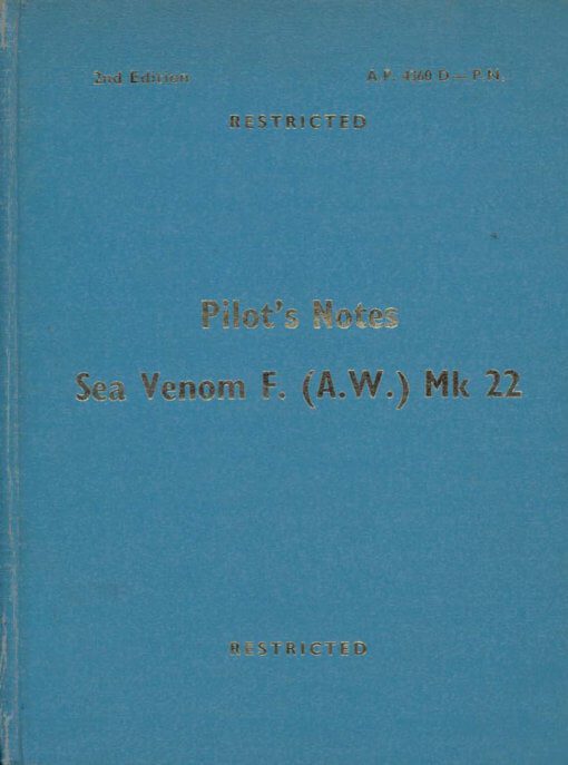 Flight Manual doe the De Havilland DH112 Venom and Sea Venom