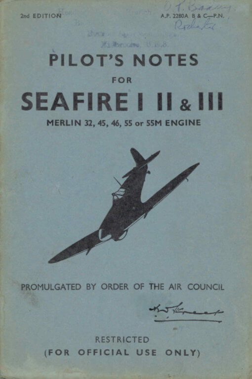 Flight Manual for the Supermarine Spitfire