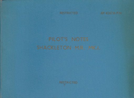 Flight Manual for the Avro 696 Shackleton