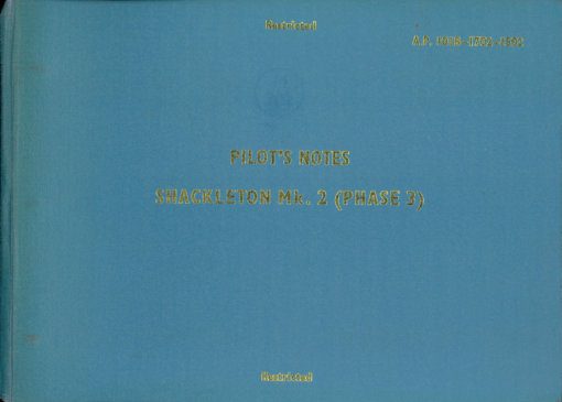 Flight Manual for the Avro 696 Shackleton