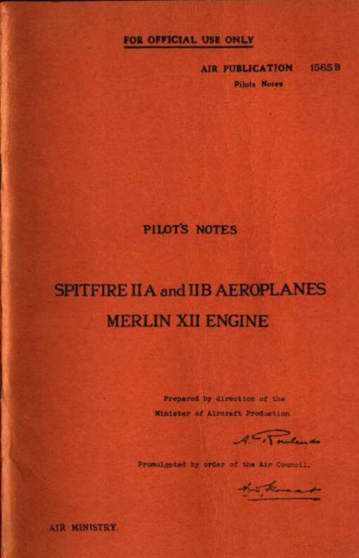 Flight Manual for the Supermarine Spitfire