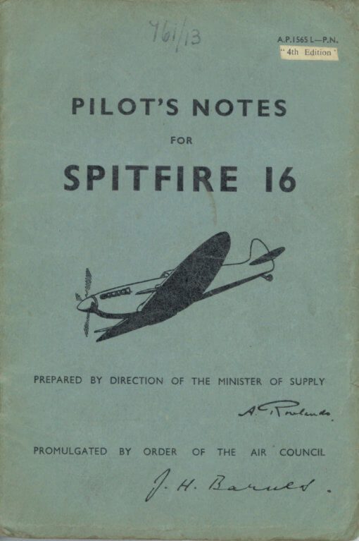 Flight Manual for the Supermarine Spitfire