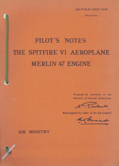 Flight Manual for the Supermarine Spitfire