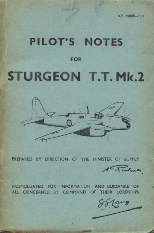 Flight Manual for the Short S38 Sturgeon
