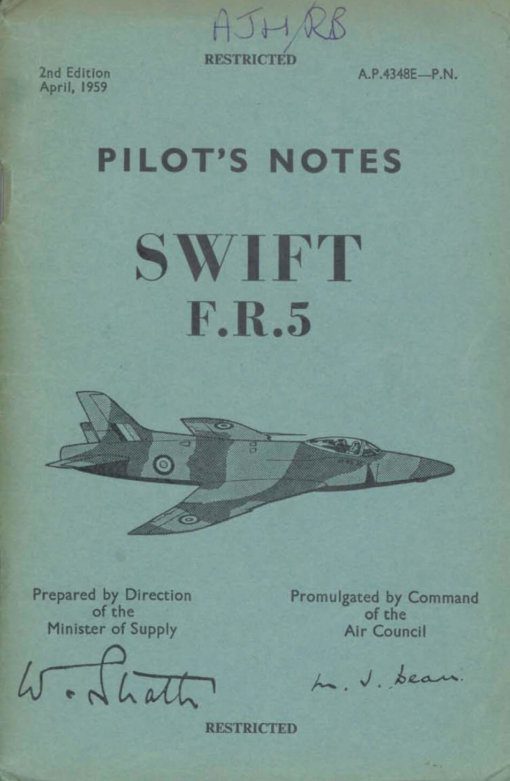 Flight Manual for the Supermarine Swift