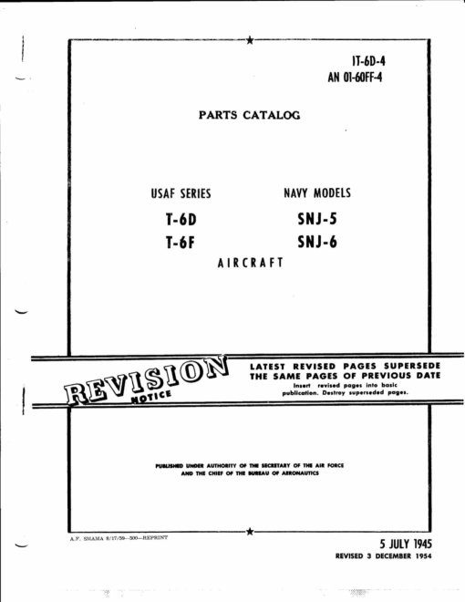 Flight Manual for the North American AT-6 SNJ Texan Harvard