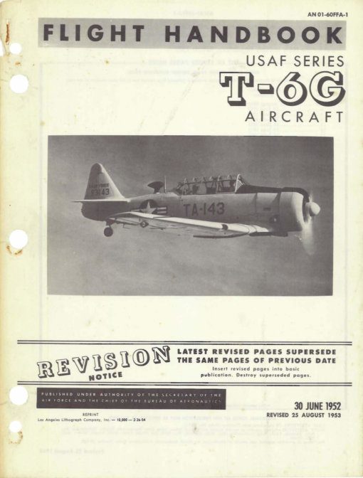 Flight Manual for the North American AT-6 SNJ Texan Harvard