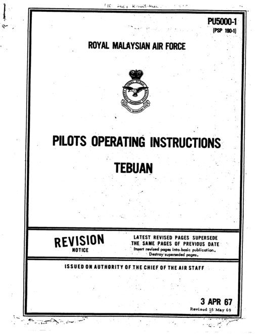 Flight Manual for the Canadair CT-114 Tutor CL-41
