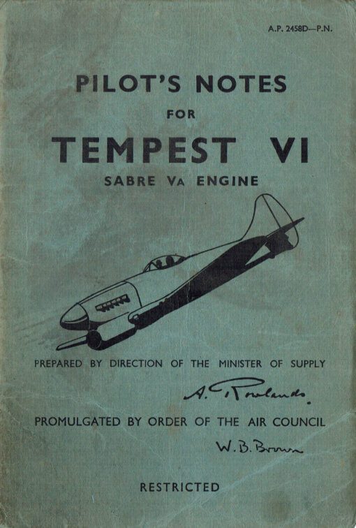 Flight Manual for the Hawker Tempest
