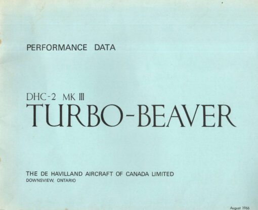 Flight Manual for the De Havilland Canada DHC-2 Beaver