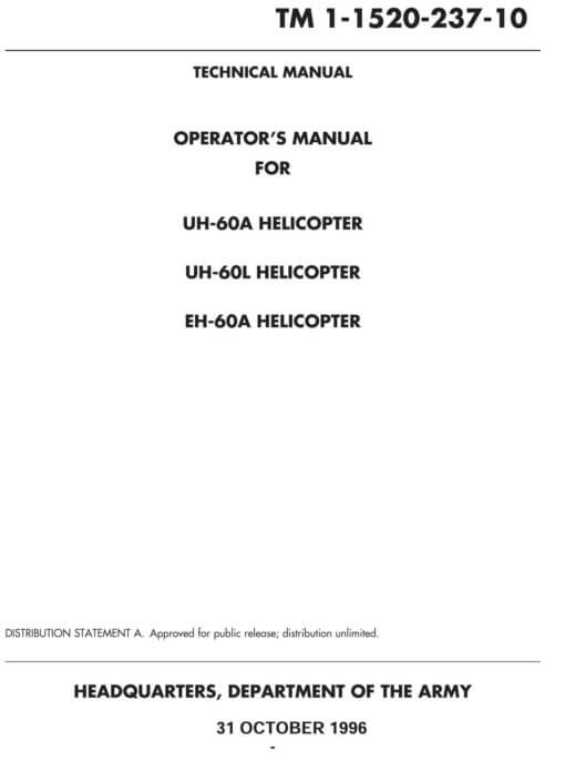 Flight Manual for the Sikorsky H-60 Blawkhawk