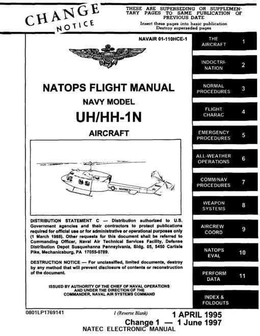 Flight Manual for the Bell UH-1 Iroquois