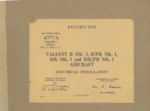 Flight Manual for the Vickers Valiant