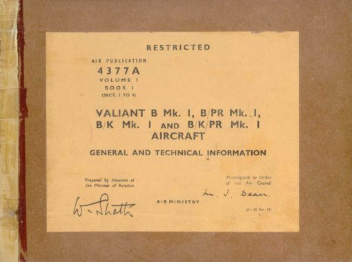 Flight Manual for the Vickers Valiant