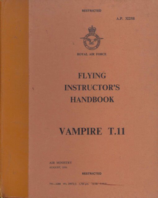 Flight Manual Pilots Notes for the DH100 and DH115 Vampire