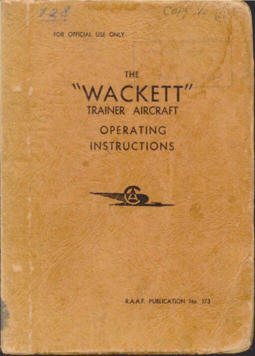 Flight Manual for the Commonwealth Wackett