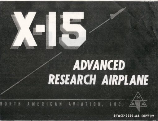 Flight Manual for the North American X-15