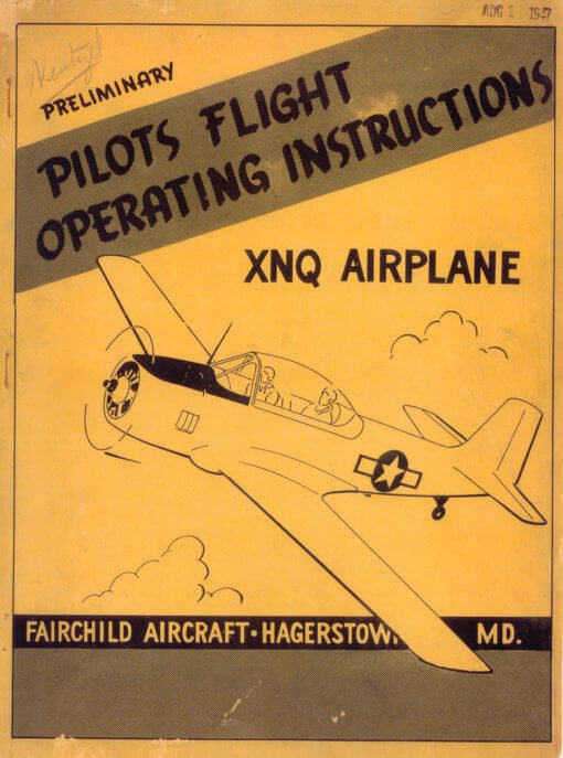 Flight Manual for the Fairchild T-31 XNQ