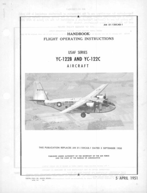 Flight Manual for the Chase YC-122 Avitruc