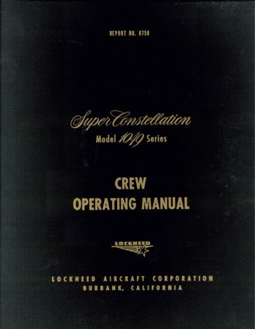 Flight Manual for the Lockheed C-121 Super Constellation