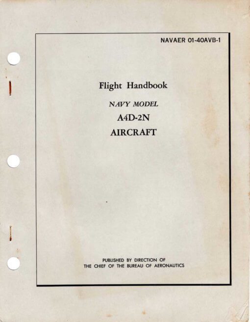 Flight Manual for the Douglas A-4 Skyhawk