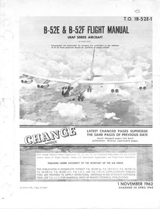 Flight Manual for the Boeing B-52 Stratofortress
