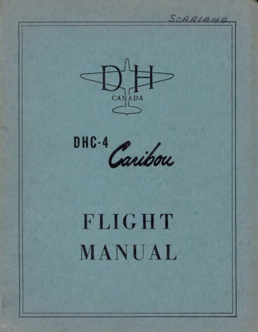 Flight Manual for the De Havilland Canada DHC-4 Caribou