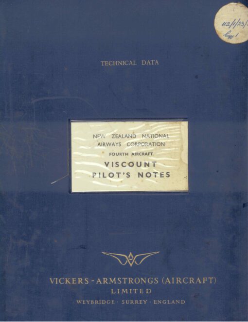 Flight Manual for the Vickers Viscount