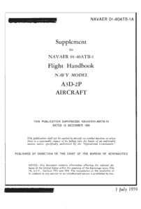 Flight Manual for the Douglas A-3 Skywarrior