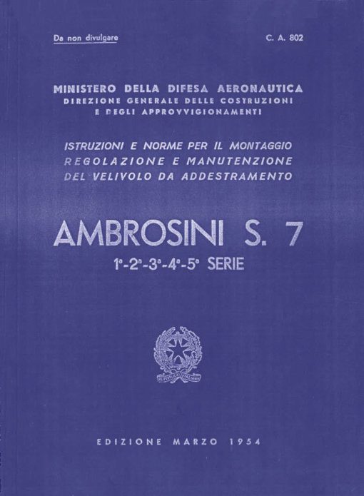 Flight Manual for the Ambrosini S.7