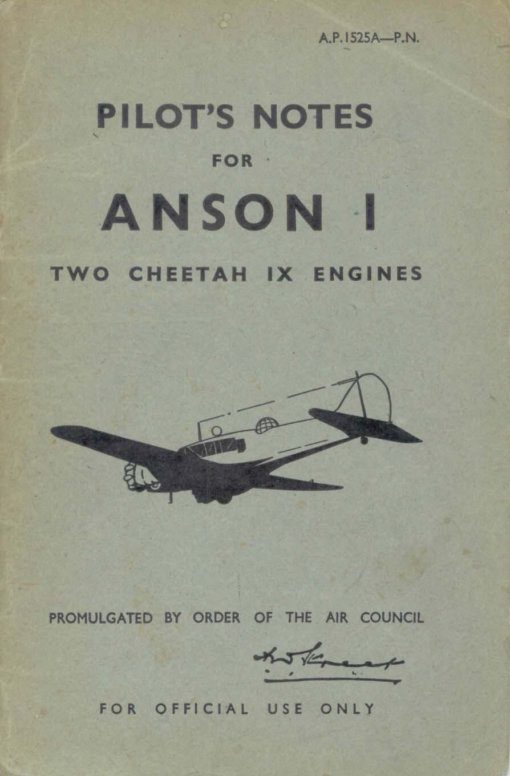 Flight Manual for the Avro Anson