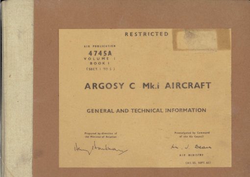 Flight Manual for the Armstrong Whitworth Argosy