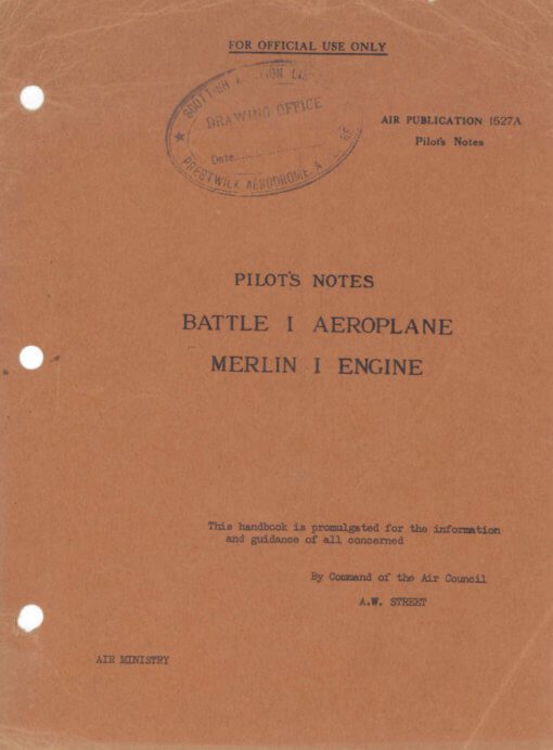 Flight Manual for the Fairey Battle