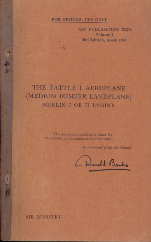 Flight Manual for the Fairey Battle