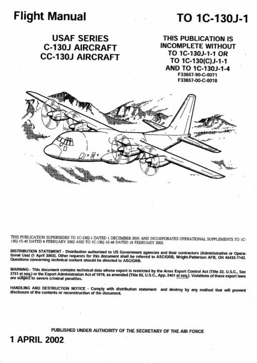 Flight Manual for the Lockheed C-130 Hercules